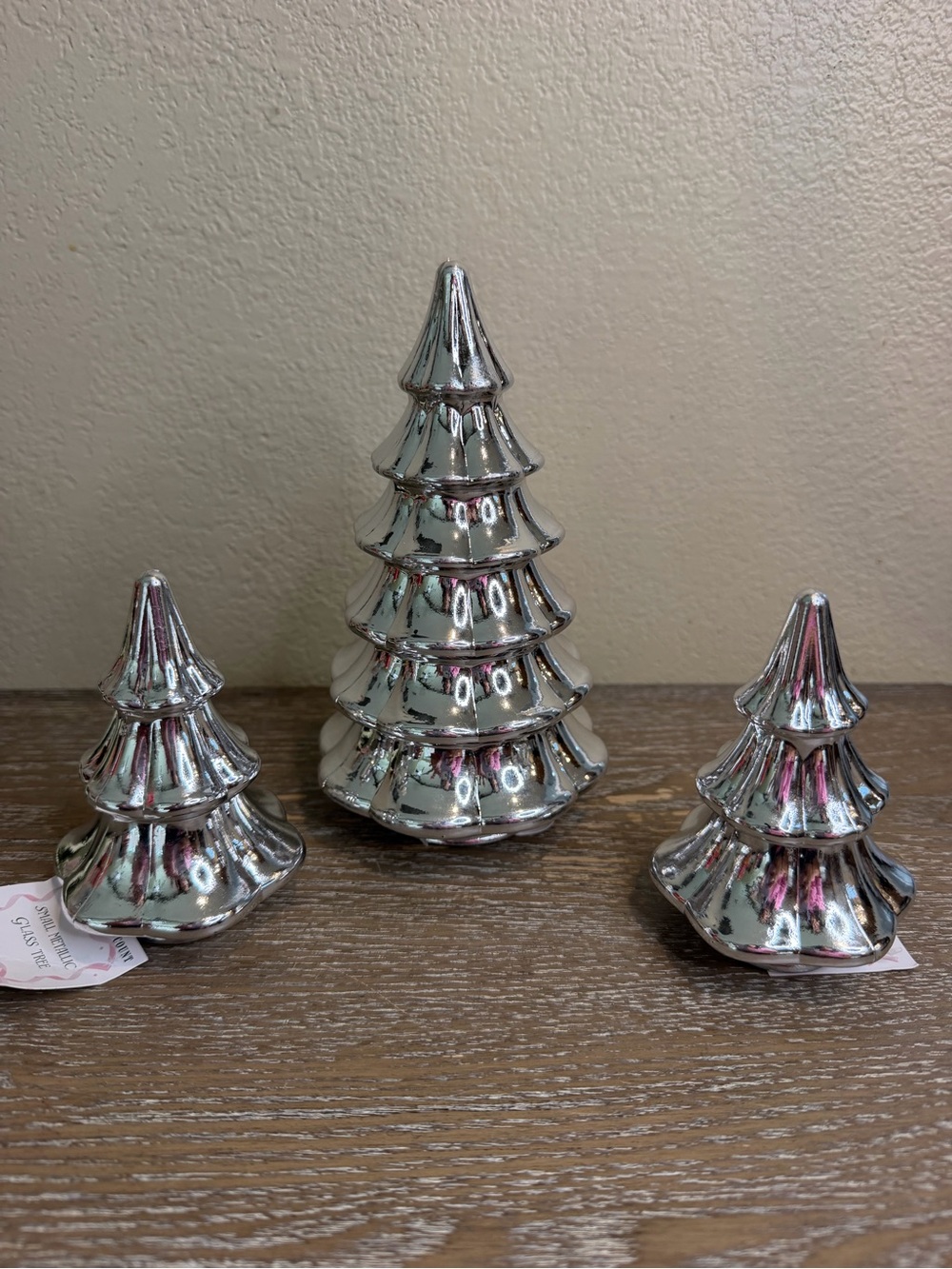 Target Bullseye Christmas 2025 Metallic Tree Bundle -set of three, 1 big/2 small